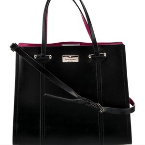 Kate Spade Black Tote with Silver Hardware